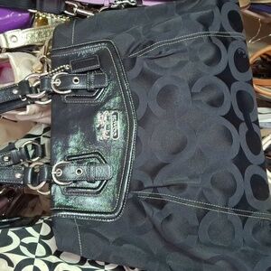 LN COACH ASHLEY LARGE BLACK OPTIC DESIGN